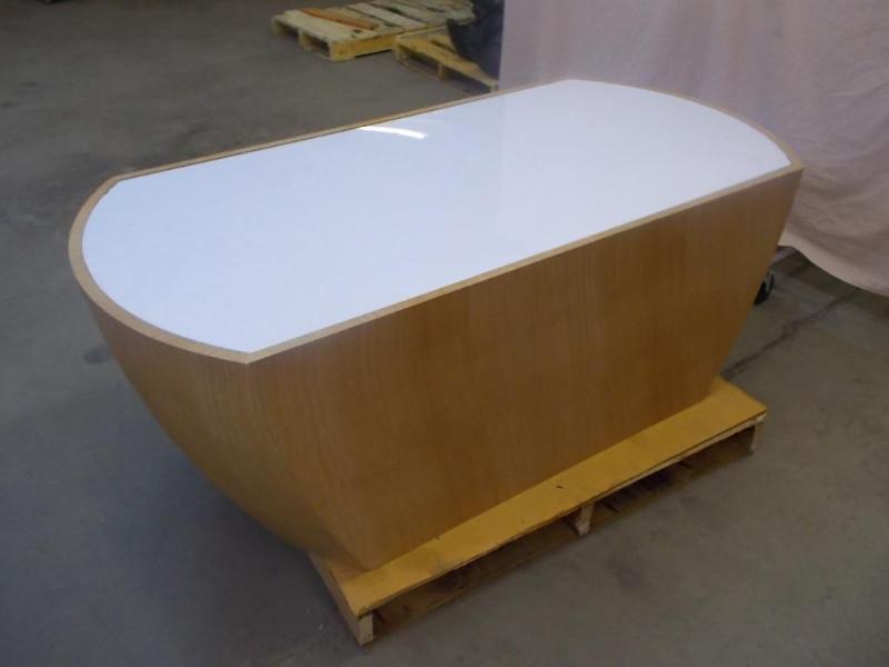 Large display table with plexiglass...