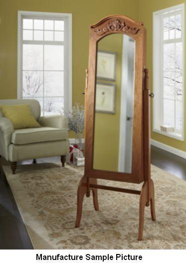 Onlay Jewelry Armoire - Oak Finish ...