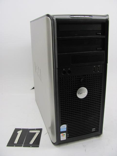 lot 17 image: Dell optiplex 755 desktop computer....