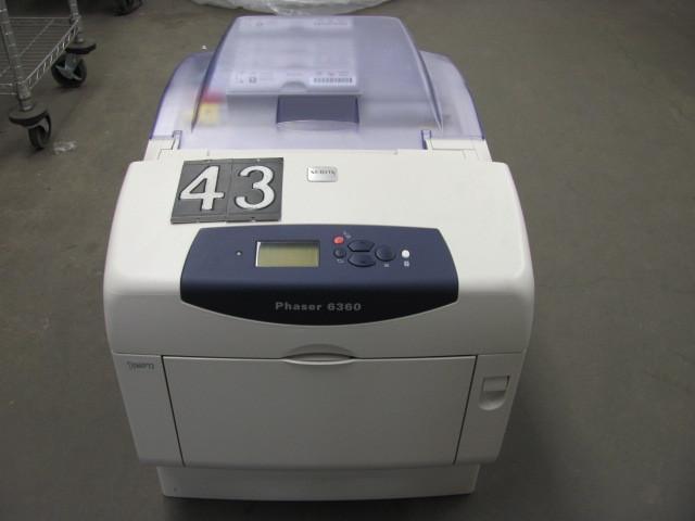 lot 43 image: Xerox phaser 6360 color printer. Th...