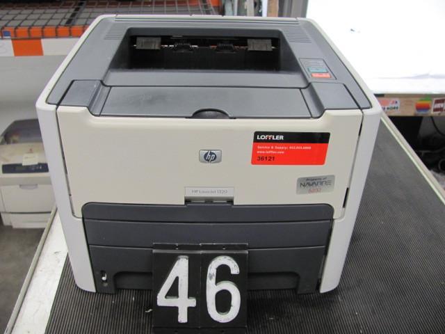 lot 46 image: HP laserjet 1320 printer. This unit...