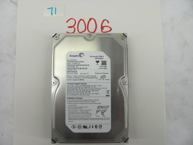 lot 71 image: Seagate 300G 3.5" SATA hard dr...