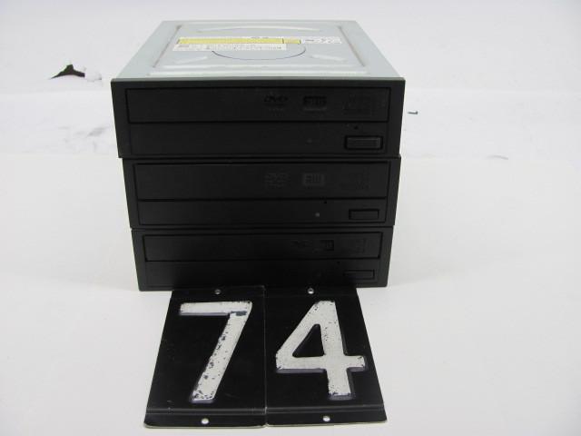 lot 74 image: Lot of 3 SATA DVDRW drives. These u...