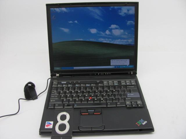 lot 8 image: Lenovo thinkpad T41 laptop computer...