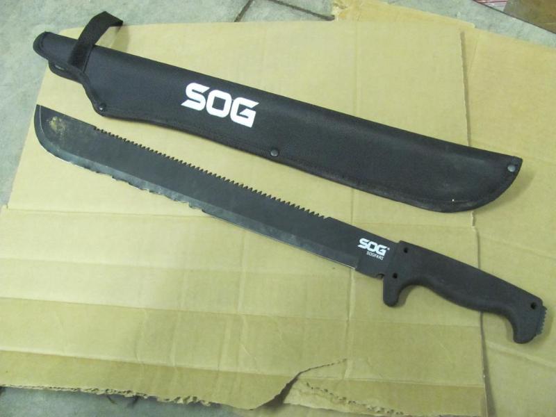 This SOG Machete needs a new edge g...