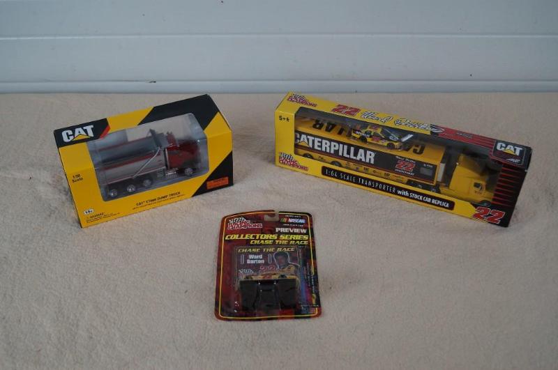 Cat dump truck, semi, and race car ...