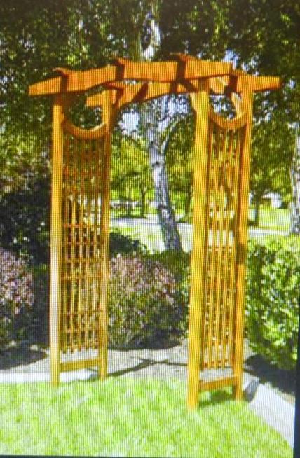 NEW AMERICAN BUNGALOW GARDEN ARBOR....