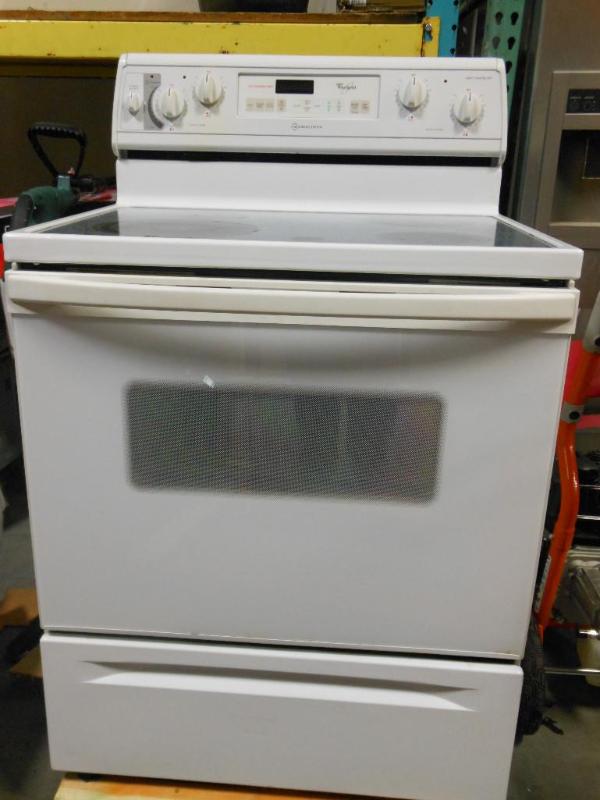 WHIRLPOOL WHITE SELF-CLEANING ELECT...