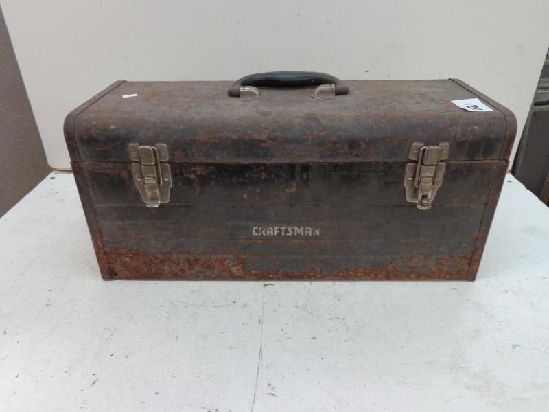 lot 121 image: Craftsman Tool Box Metal Tool Box w...