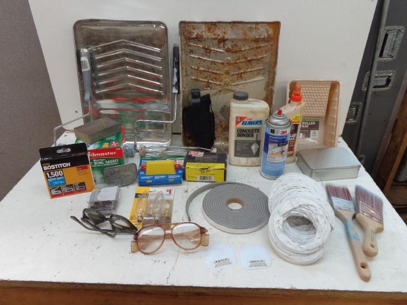 lot 132 image: Misc Painting & Wood Working Su...
