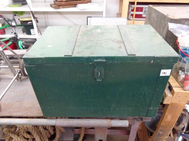 lot 141 image: Tool Storage Chest with Handles So...