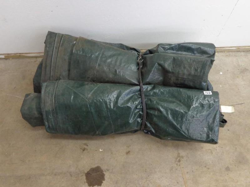 lot 166 image: Large Vinyl Tarp Overall Good Condi...