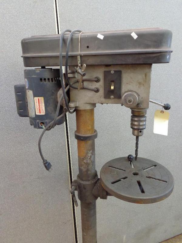 K&F 16 Speed Floor Drill Press April Tool Auction KBID