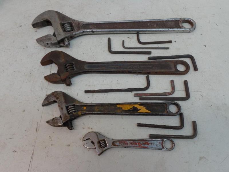 lot 51 image: Assorted Crescent Wrenches  A-...