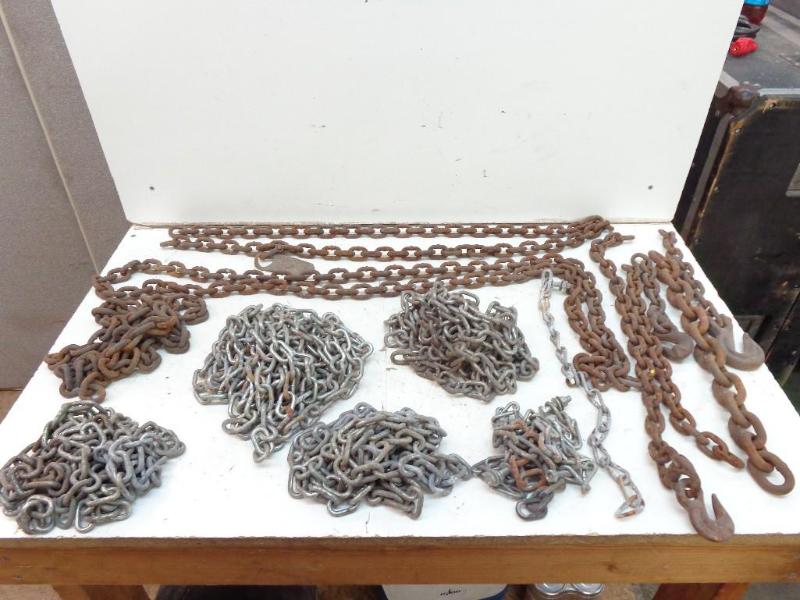 lot 83 image: Various Length and Sized Chain...