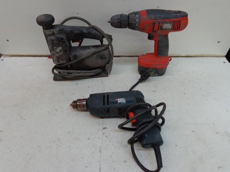 lot 84 image: Drills and Jig Saw Black and Decker...