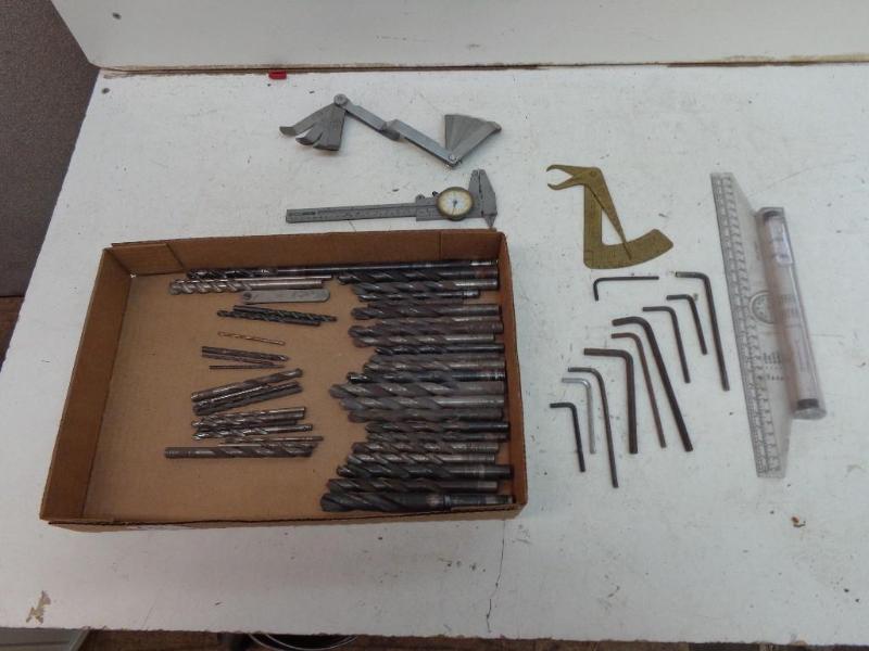 lot 91 image: Various Tools Drill Bits, Scale Rul...