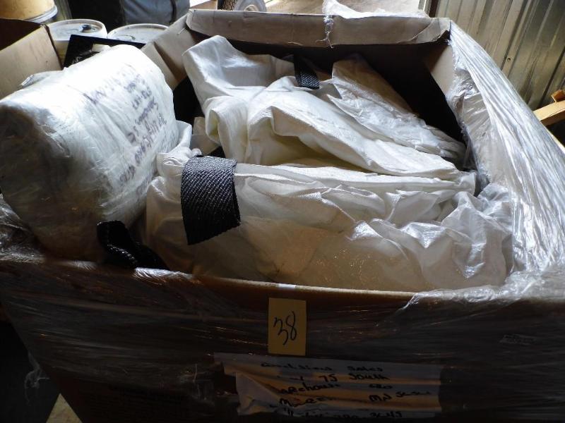 Pallet Box of Poly Woven Sample Bag...