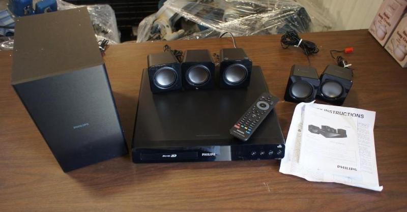lot 12 image: Philips surround sound blue-ray sys...