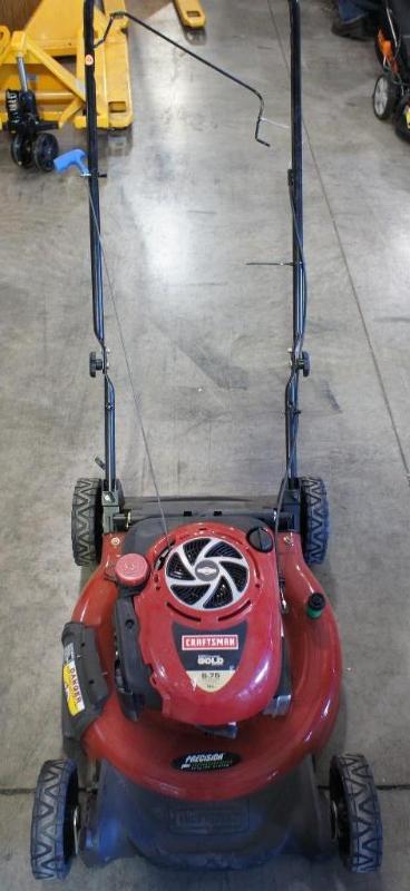 lot 35 image: Craftsman 190cc Push Lawn-Mower. Wo...