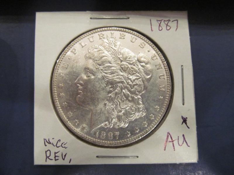 1887 Morgan Silver Dollar Grade AU...