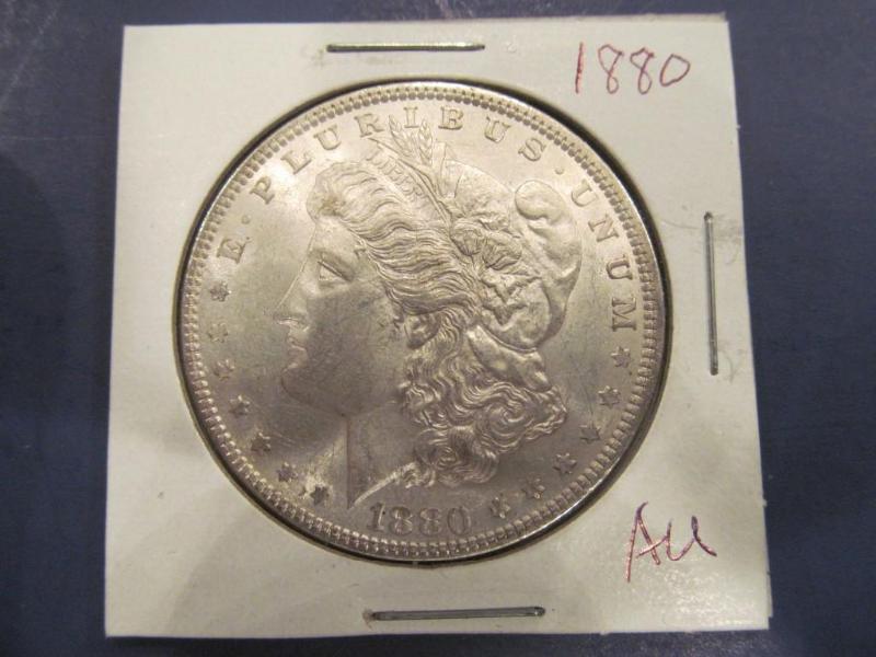 1880 Morgan Silver Dollar   Grade...