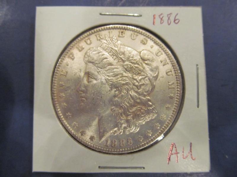 1886 Morgan Silver Dollar   Grade...