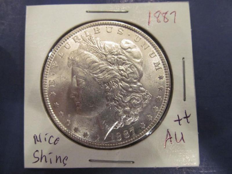1887 Morgan Silver Dollar   Grade...