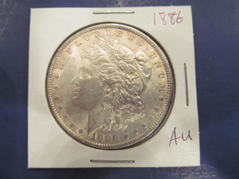 1886 Morgan Silver Dollar   Grade...