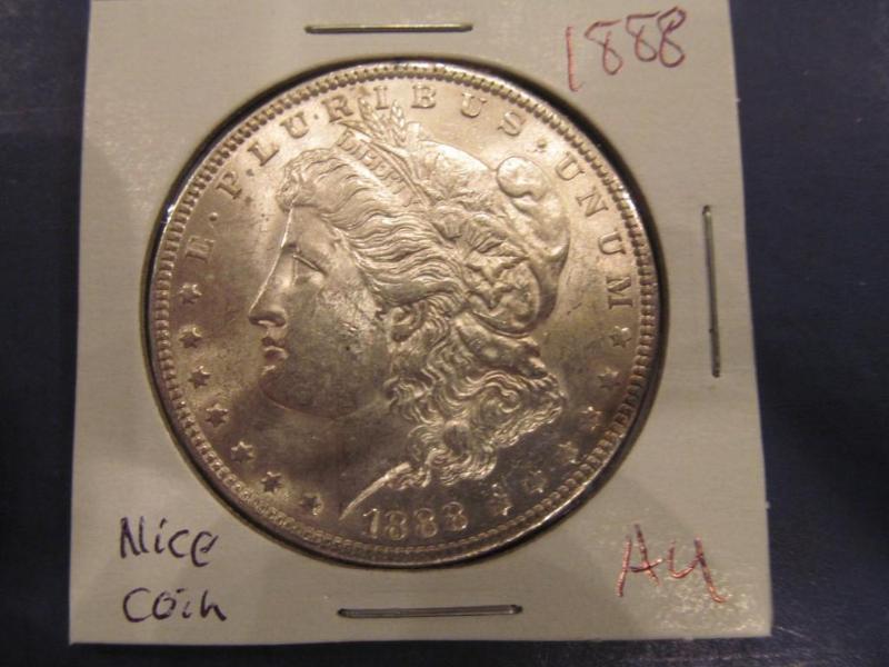 1888 Morgan Silver Dollar   Grade...