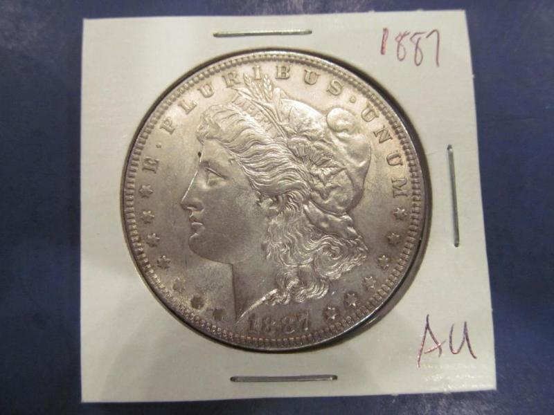 1887 Morgan Silver Dollar   Grade...