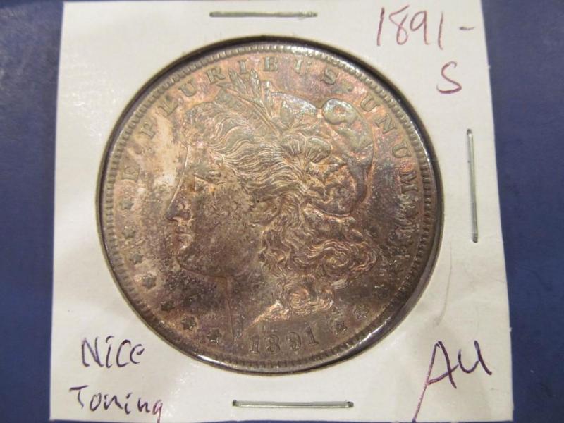 1891 Morgan Silver Dollar   Grade...