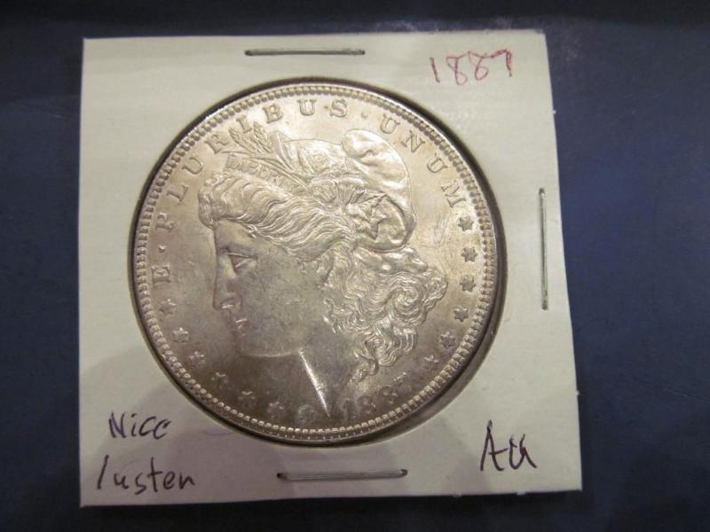 1887 Morgan Silver Dollar   Grade...