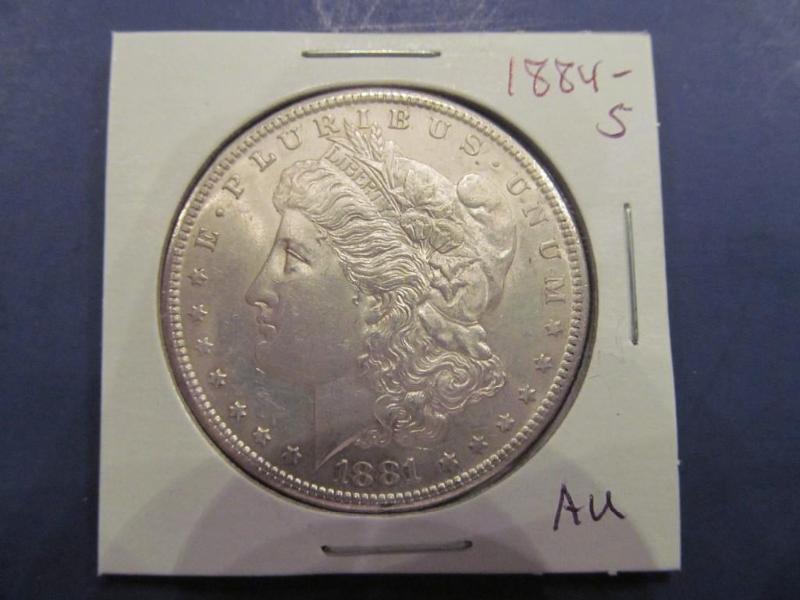 1884 Morgan Silver Dollar Grade AU...