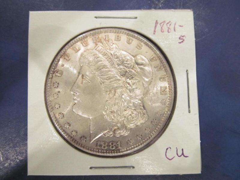 1881 Morgan Silver Dollar   Grade...