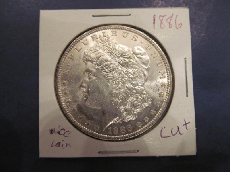 1886 Morgan Silver Dollar   Grade...