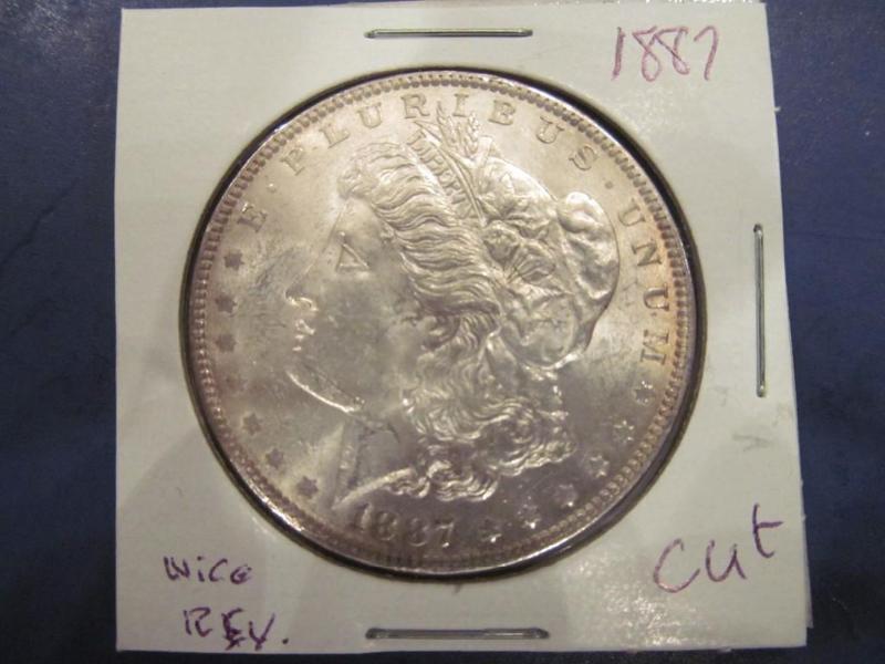 1887 Morgan Silver Dollar   Grade...