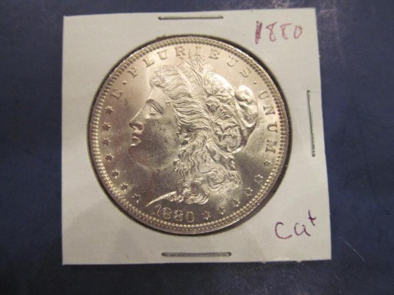 1880 Morgan Silver Dollar   Grade...