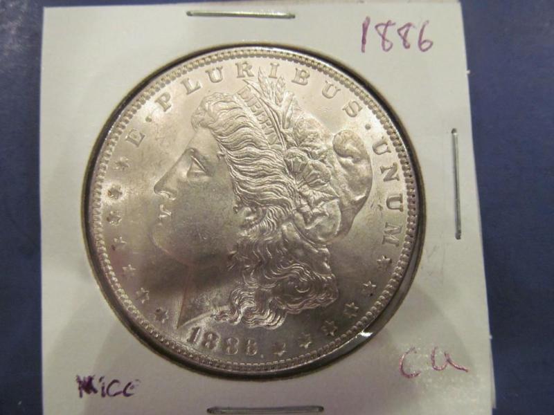 1886 Morgan Silver Dollar   Grade...
