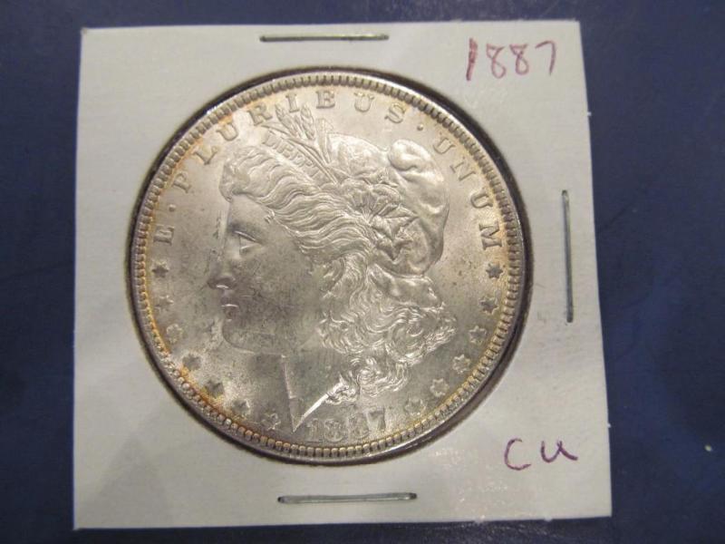 1887 Morgan Silver Dollar   Grade...