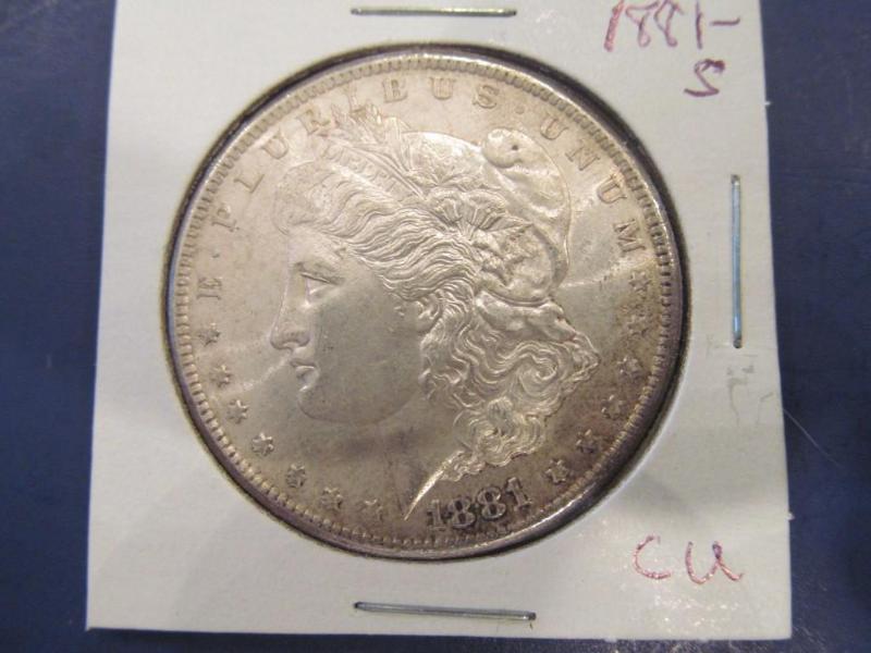 1881 Morgan Silver Dollar   Grade...