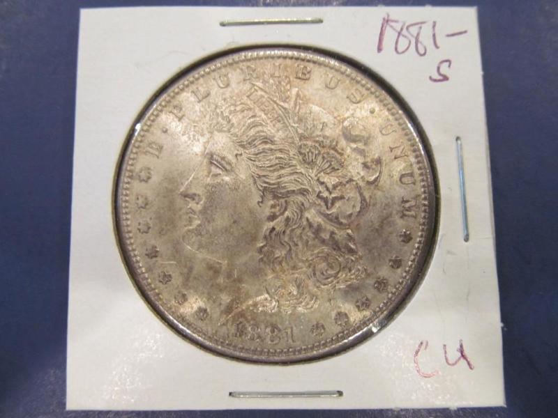 1881 Morgan Silver Dollar   Grade...
