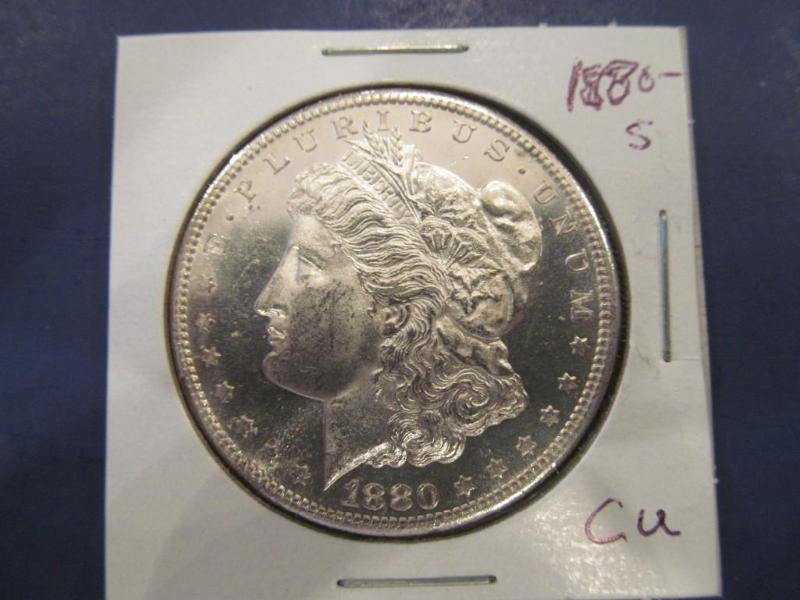 1880 Morgan Silver Dollar   Grade...