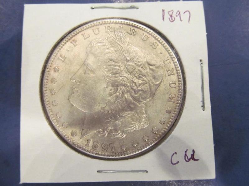 1897 Morgan Silver Dollar   Grade...