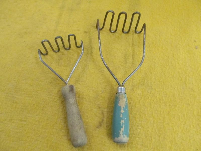 2 Vintage Potato Mashers...
