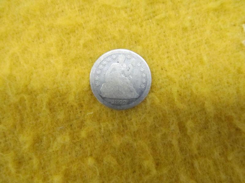 1842 Liberty Seated Dime Var 2...