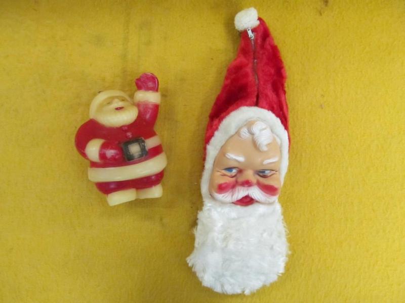 2 Vintage Santa Claus Pieces - Cand...