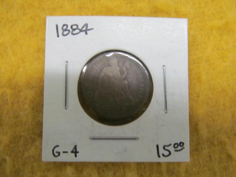 1884 Liberty Seated Dime...