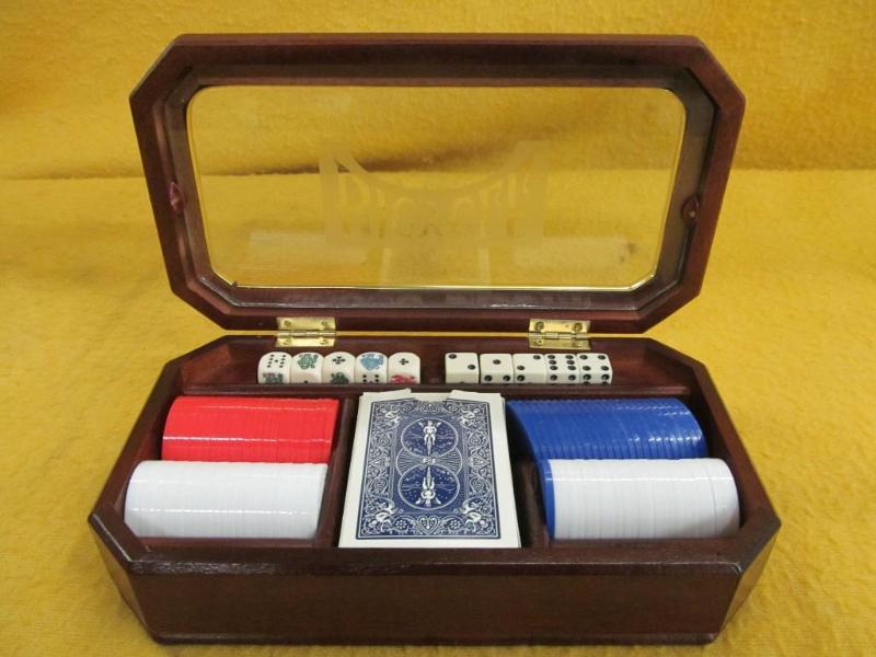 Poker Dice and Chip Set in Box...