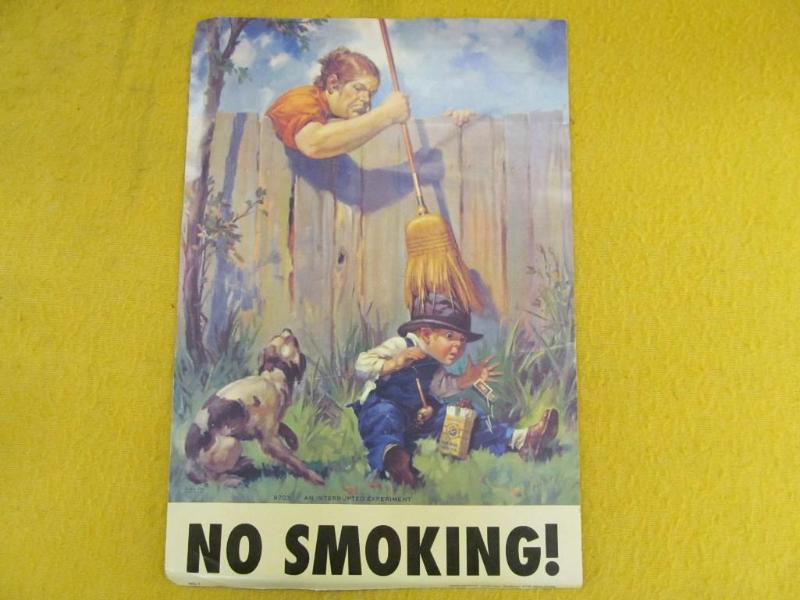 1936 No Smoking Poster...